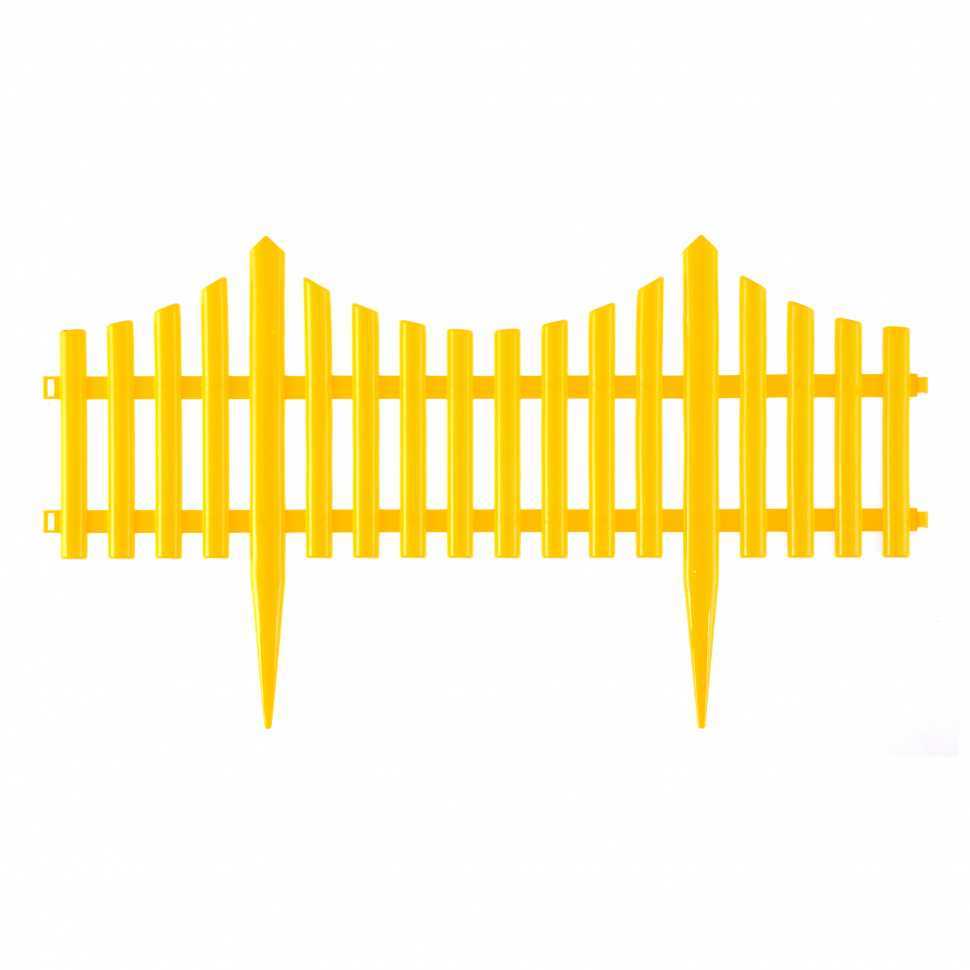 Забор декоративный "Гибкий", 24 х 300 см, желтый, Россия, Palisad Заборы декоративные фото, изображение