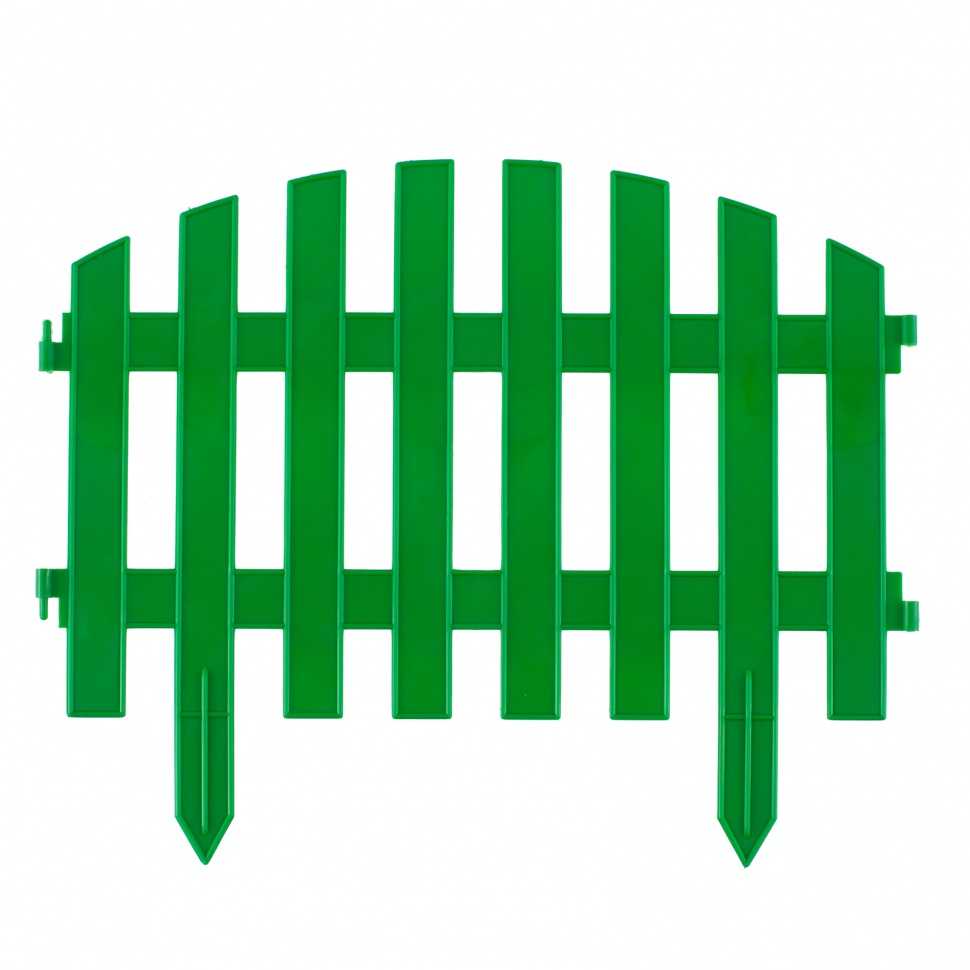 Забор декоративный "Винтаж", 28 х 300 см, зеленый, Россия, Palisad Заборы декоративные фото, изображение