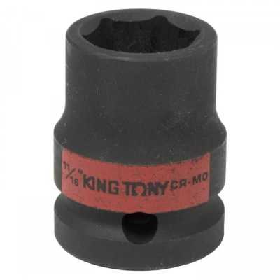 Головка торцевая ударная шестигранная 1/2", 11/16", дюймовая KING TONY 453522S Торцевые головки ударные фото, изображение