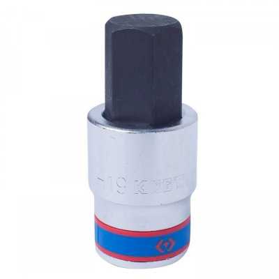 Насадка (бита) торцевая 1/2", HEX, 19 мм, L = 60 мм KING TONY 402519 Насадки фото, изображение